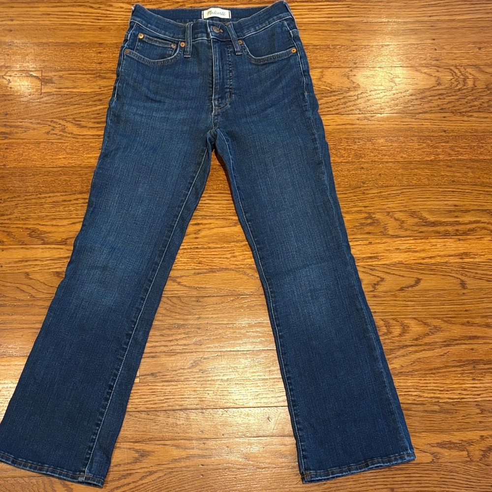 Madewell Straight-Leg Jeans in Dark Blue Denim